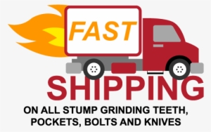 Red Icon Of A Truck With Flames Reading The Words Fast - Online Shopping #2835365