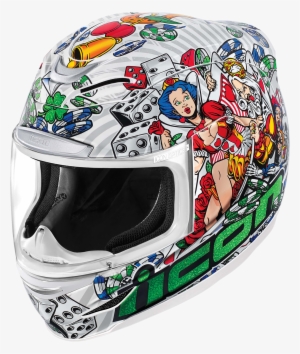 Icon Airmada Lucky Lid Full Face Shield Motorcycle - Icon Lucky Lid 2 #2835541