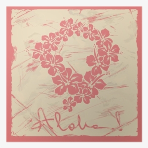 Illustration Of Hawaiian Flower Garland Poster • Pixers® - Hawaii #2835702