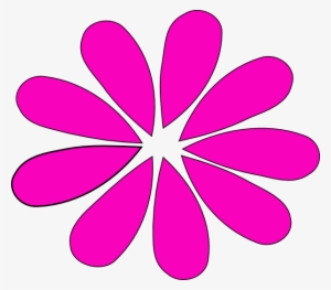 Pink And Green Daisy - Clip Art #2836340