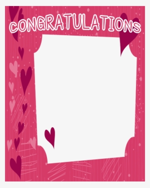 Free Congratulations Frame - Picture Frame #2836671