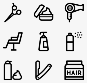 Linear Hairdressing Salon Elements - Beauty Salon Icon Png #2837350