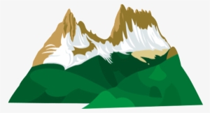 Green Mountains Clip Art - Cartoon Mountain Range Png #2837422