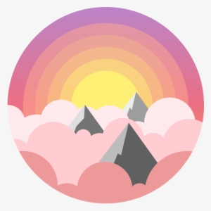 Day And Night Above The Clouds - Vector Graphics #2837570