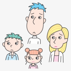 Customer Clipart Sad - Family Sad Clipart #2837849