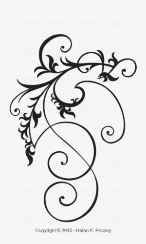 Intricate Corner Scroll - Drawing #2838386