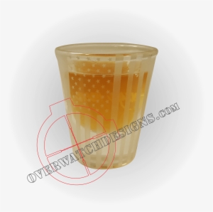 American Flag Shot Glass - Israel Flag Decal #2838755