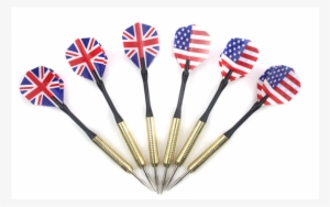 Png - 6pcs Bullseye Target Game National Flag Flights Darts #2839200