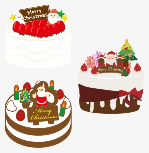 Japanese Christmas Cake - Christmas Cake Clipart #2839251