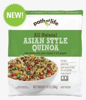 Asian Style Quinoa With Brown Rice, Peas, Squash & - Path Of Life Cauliflower, Roasted Garlic - 10 Oz #2839296