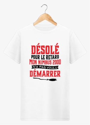 T-shirt Homme Harry Potter "désolé Pour Le Retard Mon - T-shirt #2839637