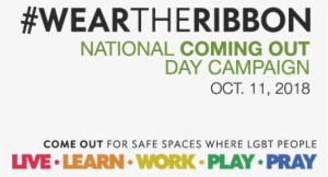 Parents And Families, Faith Leaders, Elected Officials, - National Coming Out Day 2018 #2841124