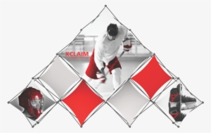 Pyramid 3d Pyramid Popup Display Xclaim 14ft 10 Kit #2841993