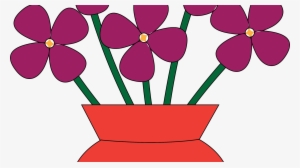 Vase Clipart 2 Flower - Vase Of Flowers Clipart #2841999