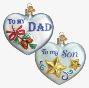 Favorite Men Heart - Heart For Father Glass Ornament By Old World Christmas #2842000