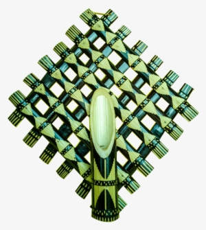 Criss-cross Bamboo Pipe Wall Flower Vase In Brown And - Vase #2842027