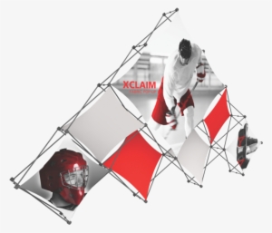 Pyramid 3d Pyramid Popup Display Xclaim 14ft 10 Kit - 14ft Xclaim 10 Quad Pyramid Fabric Popup Display Kit #2842277