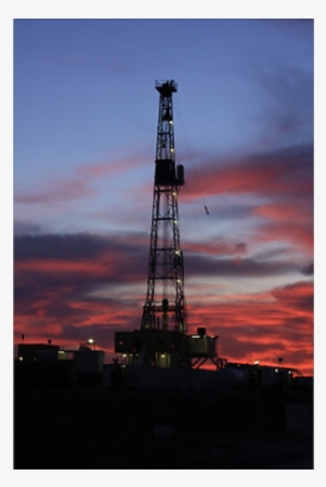 Oil Drilling Rig Derrick Wall Art Poster - Drilling Rig Sunset Journal #2842744