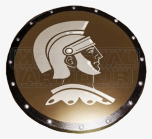 Wooden Spartan Hero Shield - Emblem #2842768