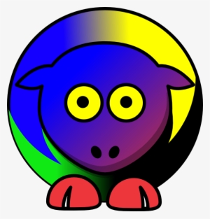 Jordan Blue Sheep Svg Clip Arts 570 X 596 Px #2842795