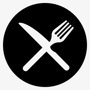 Cross Of Fork And Knife On A Plate To Not Eat Comments - Plate With Fork And Knife Logo #2843038