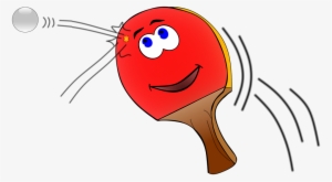Table Tennis Racket Clip Art, Free Vector Table Tennis - Tischtennisschläger Comic #2843884