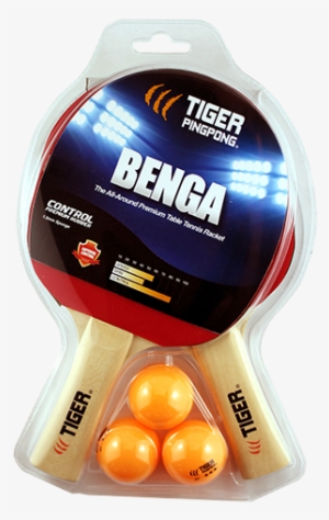 Benga 2 Kit - Tiger Ping Pong Benga Table Tennis Racket #2843908