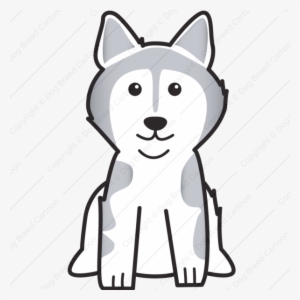 Buy Dog Caricature - Alaskan Malamute Dog Cartoon Tote Bag, Natural #2843950