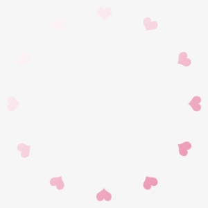Clock Face Hearts Grad Pink White - Paper #2844298