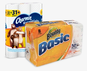 Bounty Paper Towels And Charmin Essential Bath Tissues #2844450