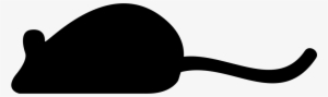 Black Mouse Silhouette - Black Mouse Silhouette Png #2844811