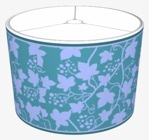 Grape Vines Leaves & Fruit Green & Lavender - Lampshade #2845030