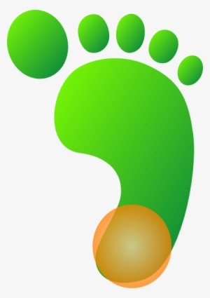 How To Set Use Green Feet Orange Heel Clipart - Foot #2845032