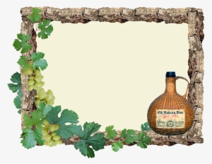 Greeting Card, Grapes, Wine, Frame - Rustic Border #2845063