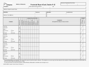 An Ontario Secondary School Report Card - Ontario Secondary School Report Card #2846326