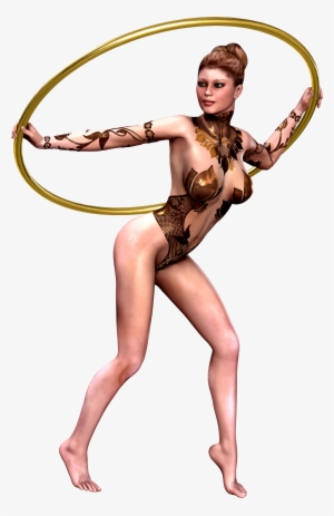 This Free Icons Png Design Of Girl Dancing With Hoop #2846688
