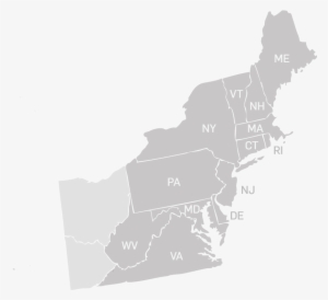 A Geographical Representation Of The Oldcastle Precast - Plain Map Of Northeast Usa #2846994