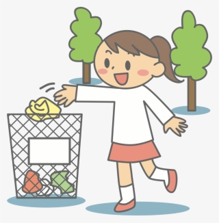 Litter Into Bin - Litter Clipart #2847351