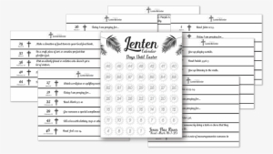 Print As Many Lenten Calendars As You Need - Number #2847578