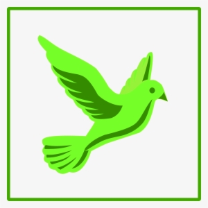Dove Clipart Icon - Green Dove Icon #2847775