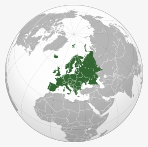 Europe Orthographic Caucasus Urals Boundary - Europe Carte Globe #2848279