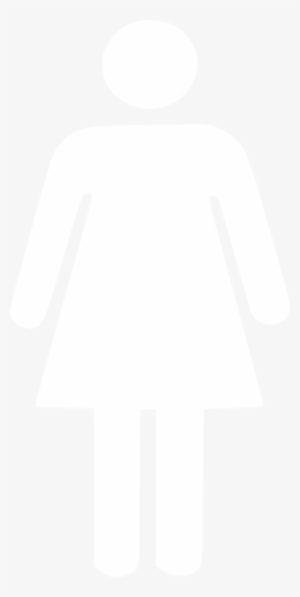 Restroom Woman-white Clipart Png For Web - Women Symbol Png White #2848307