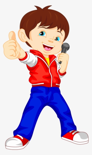 752 [преобразованный] - Singer Boy Clipart #2849079
