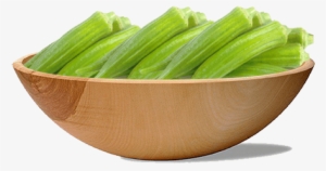 Okra - Large Wooden Bowl #2849437