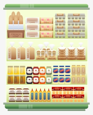 Shelf Grocery Store Supermarket Alcoholic Drink Food - Supermarket Shelf Icon Blue #2849735