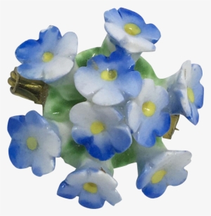 Bone China Forget Me Not 1950's Pin By Artone - Artificial Flower #2850759