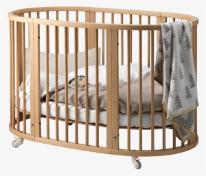 The Unique Oval Crib That Grows With Your Baby - Cuna Stokke #2850895