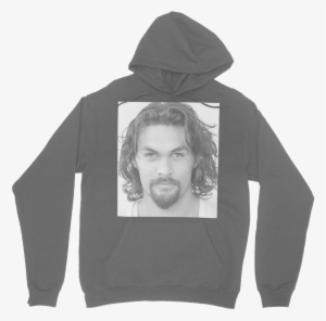 Jason Momoa ﻿classic Adult Hoodie - Jason Momoa Actor Portrait Bw 16x12 Print Poster #2850917