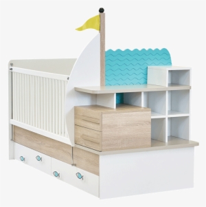 Ocean Convertible Bed - Almila Ocean Bebek Odası Büyüyen Beşik #2851051