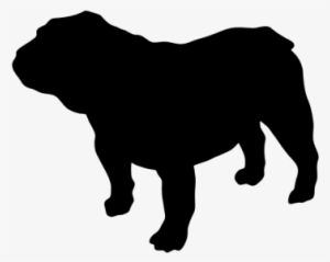English Bulldog Silhouette Png #2851071